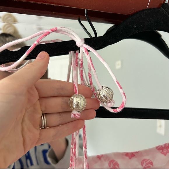 NWT Oliphant TIE STRAP MIDI- JAIPUR PINK MIDI dress Floral - Picture 7 of 10